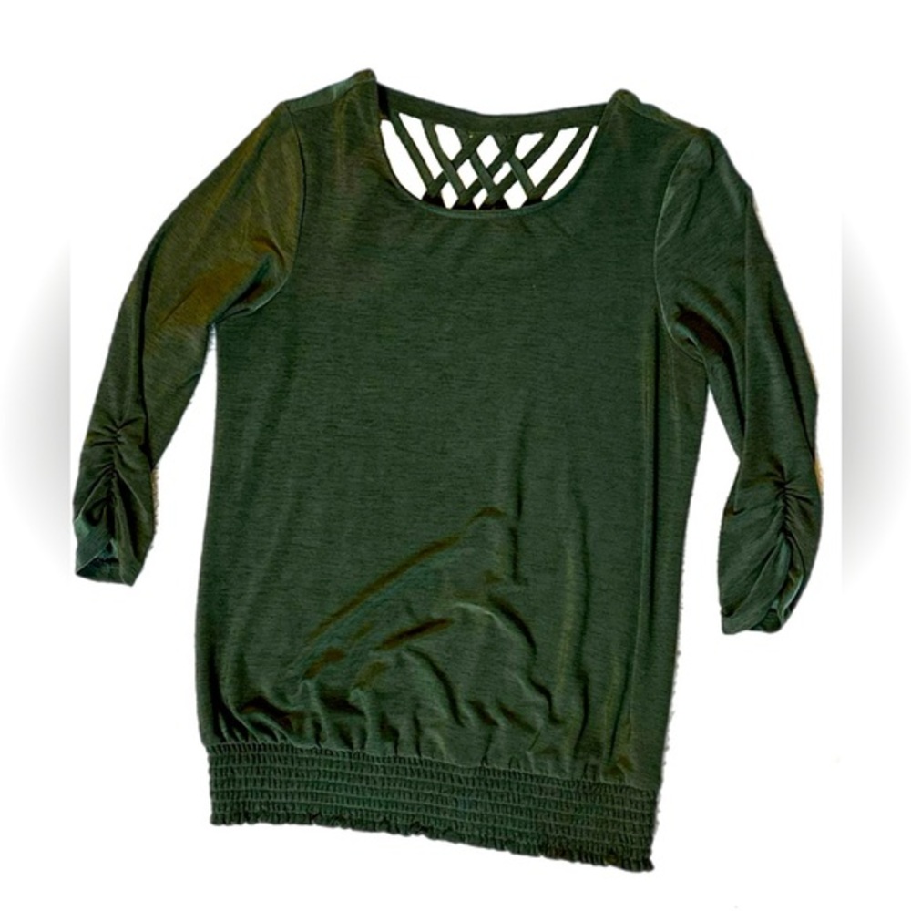 Women’s small dark green apt 9 stretchy top elastic waistband